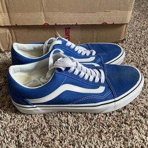 Blue vans. Size 9 in womens